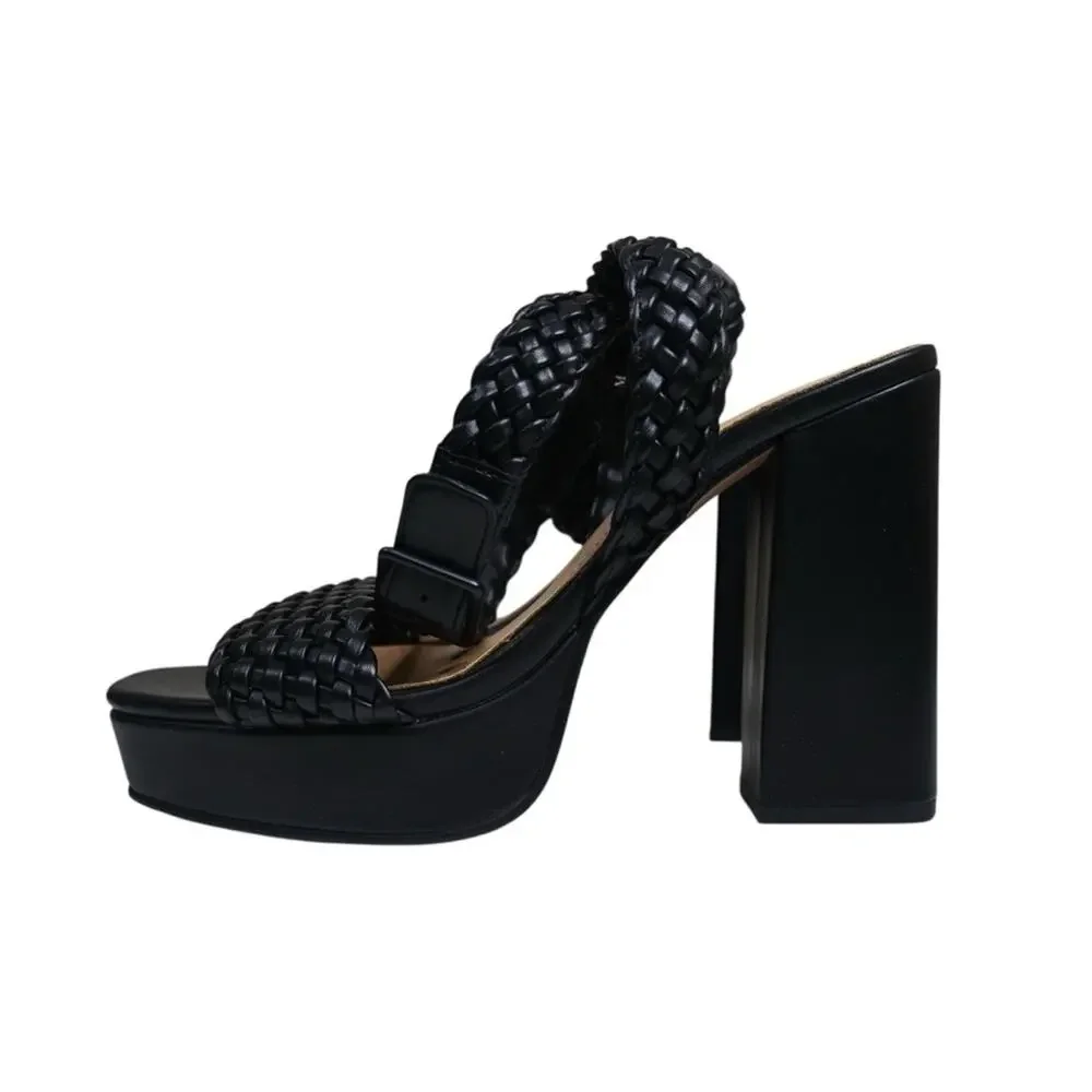 Lisa Vicky Womens 8.5 Jewel Platform Heel in Black NEW